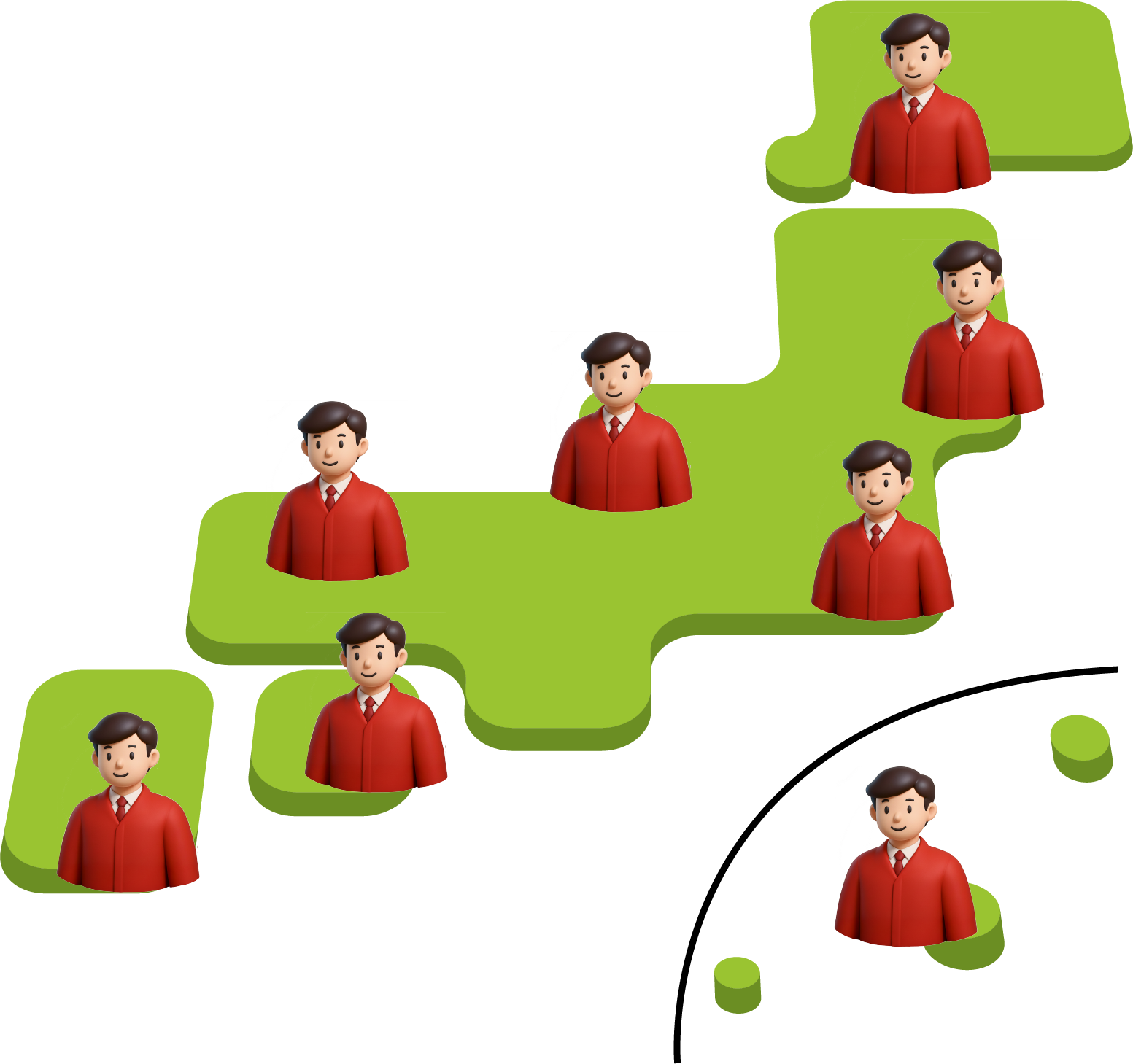 人のつながりのイメージ図