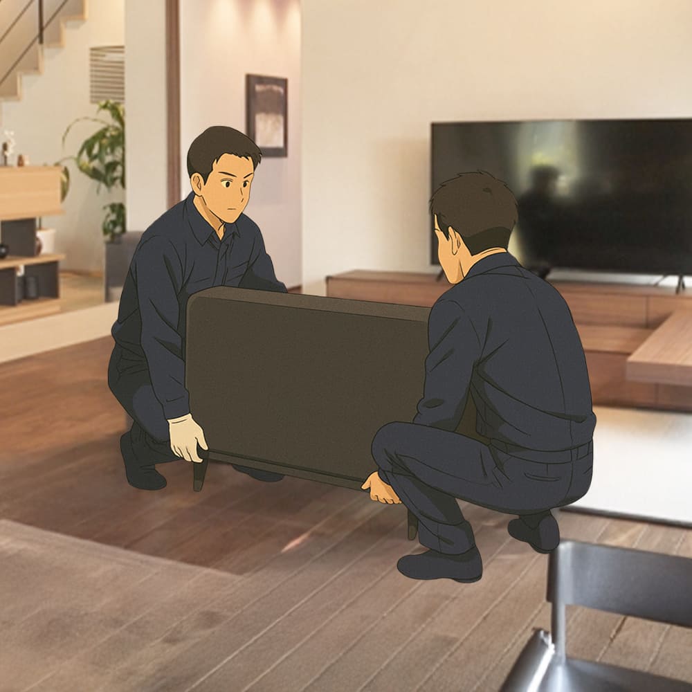 家具配送のイメージ図