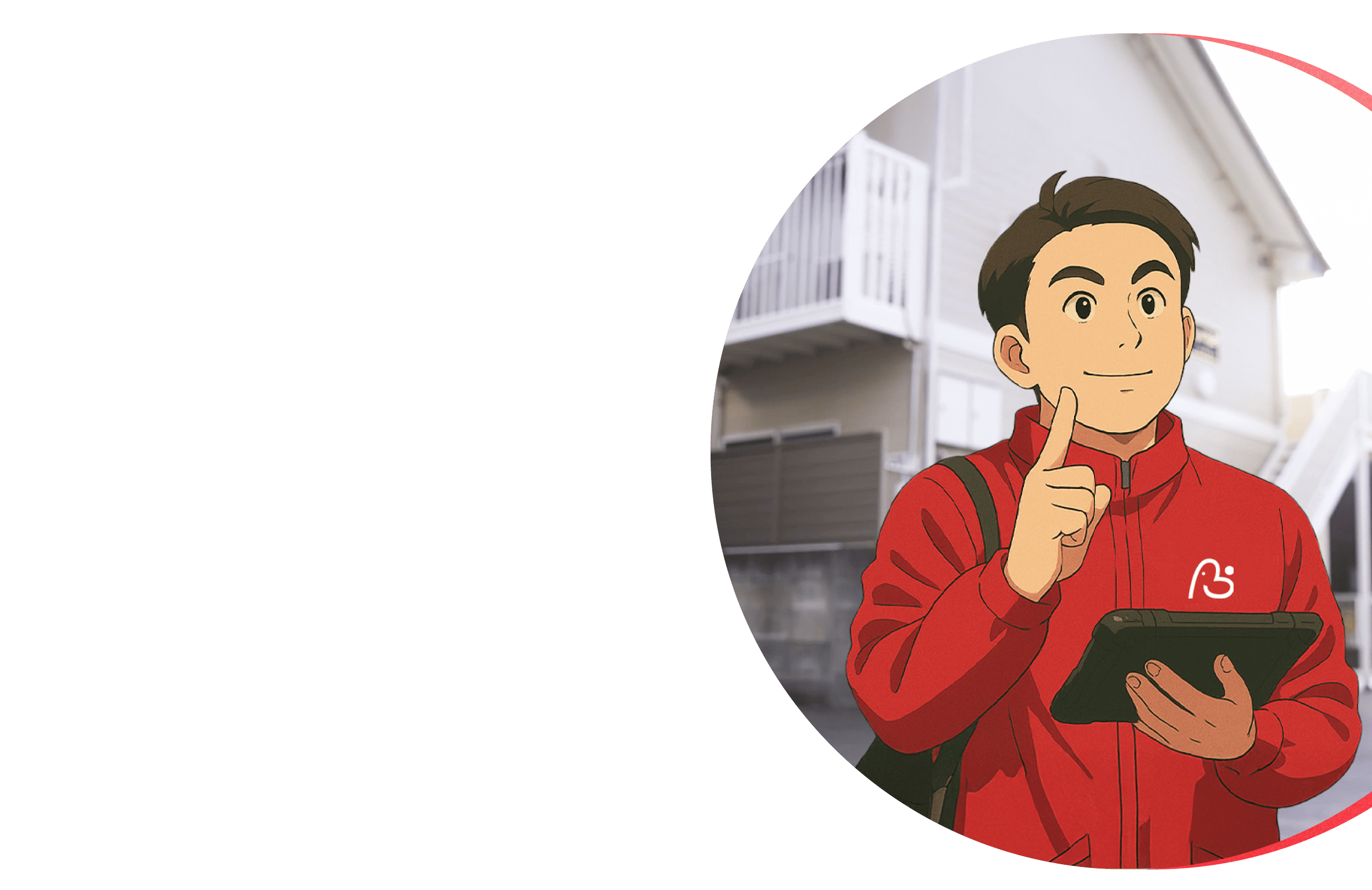 ヒーローセクションの男性のアイコン