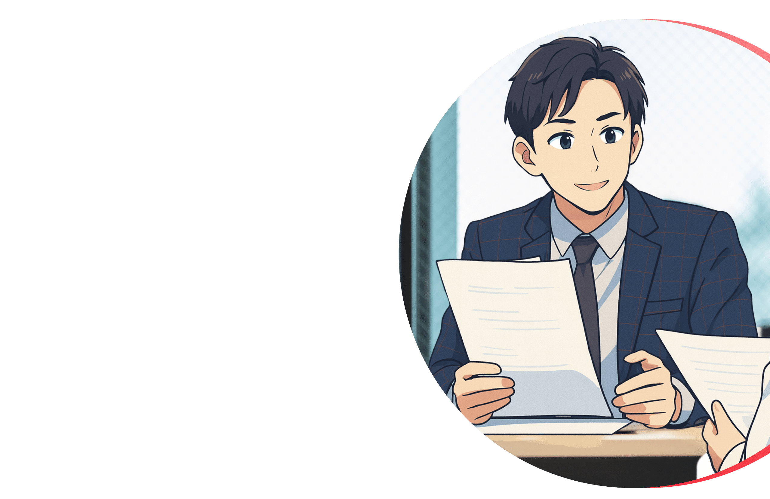 ヒーローセクションのキャリア採用のアイコン