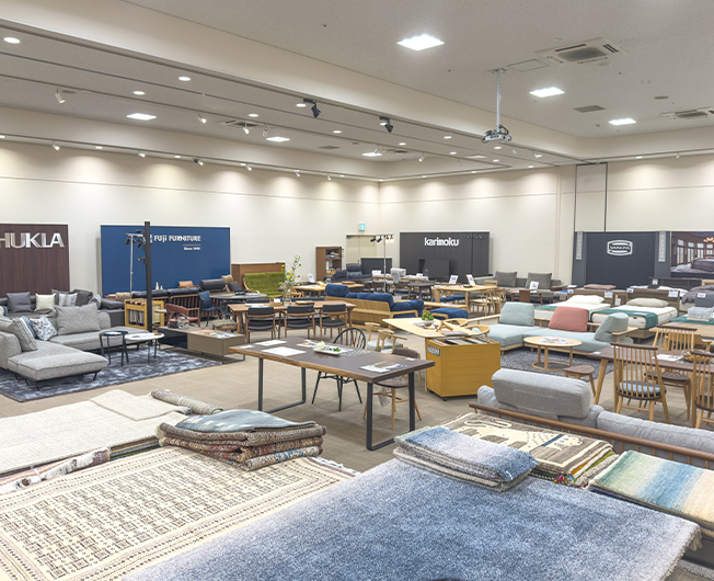 家具販売会の支援のイメージ図