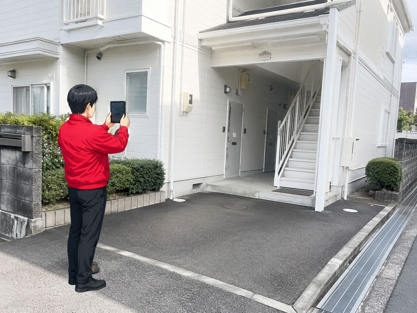 品質管理部による現場での作業チェックの様子