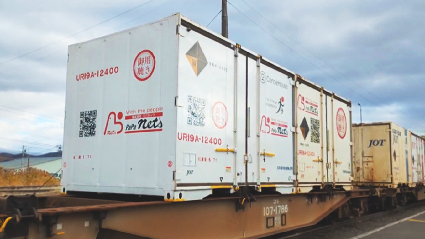 コンテナを使用した共同配送のイメージ画像